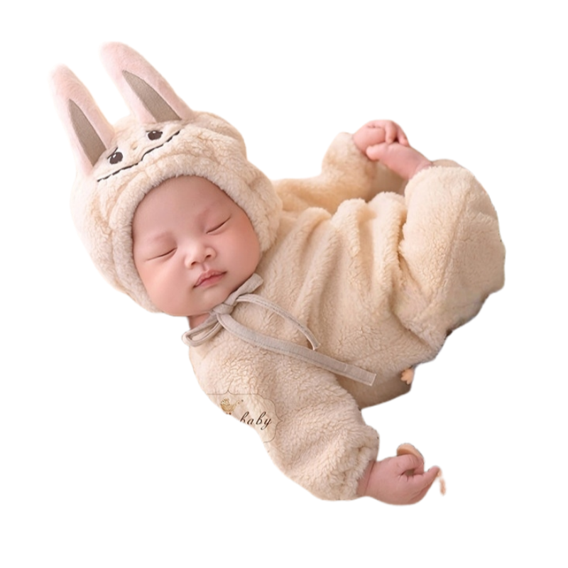 Outfit Set(Beige 0-1M)